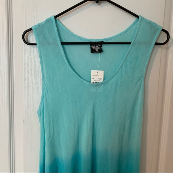 Beautiful long ombré linen style summer dress - Picture 2 of 10